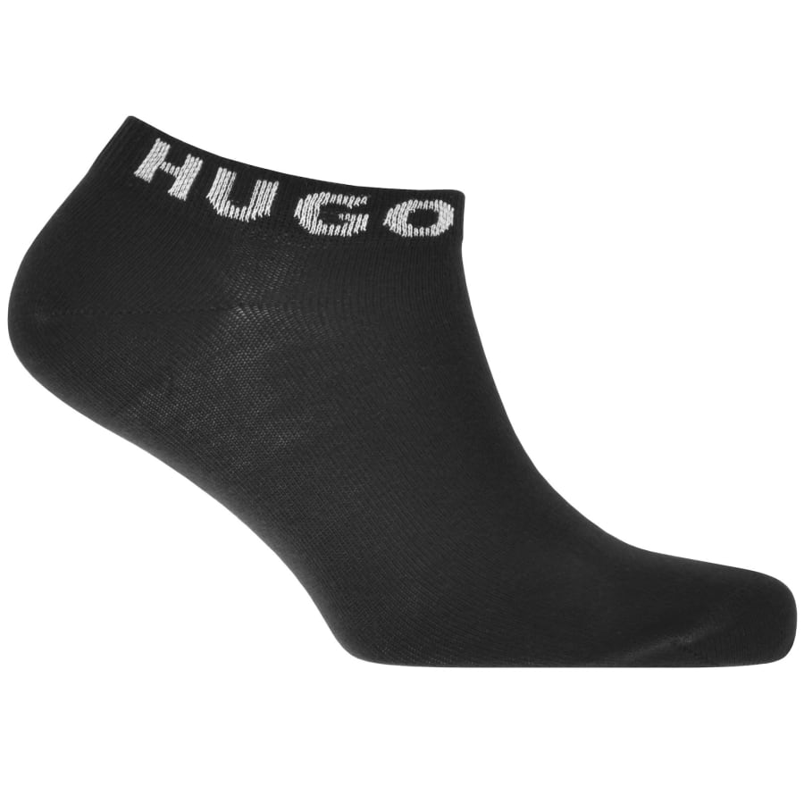 HUGO 3 Pack Trainer Socks Black Mainline Menswear